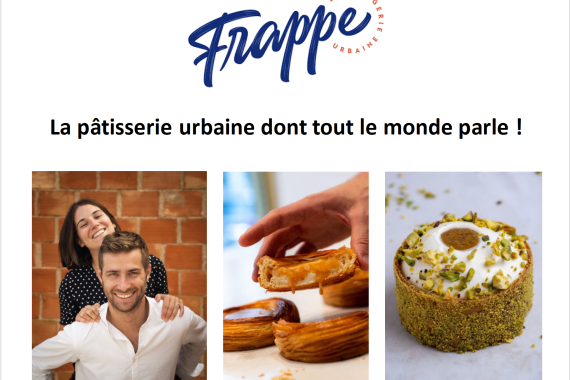 Samedi 14 octobre, la pâtisserie urbaine FRAPPE vous régale avec ses créations détonnantes de gourmandise !